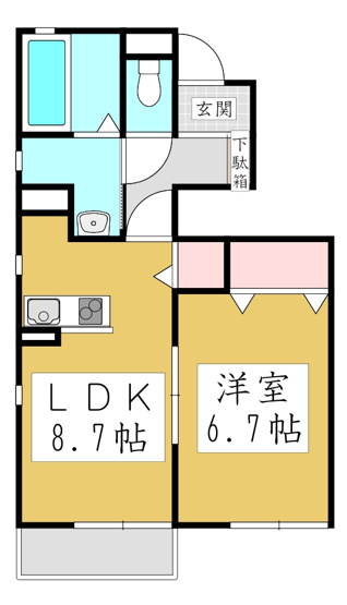 【間取り】 | Avenir Akai A棟