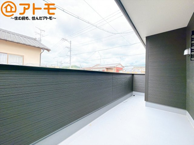 【バルコニー】 | 葵区瀬名中央4丁目　新築戸建　2号棟 | 陽当りの良いバルコニーはお洗濯物はもちろんお布団もふかふかになります♪