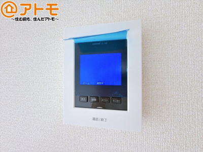 【防犯設備】 | 葵区瀬名中央4丁目　新築戸建　2号棟 | TVモニター付きインターホンは訪問者を確認することができて、防犯性に優れています♪