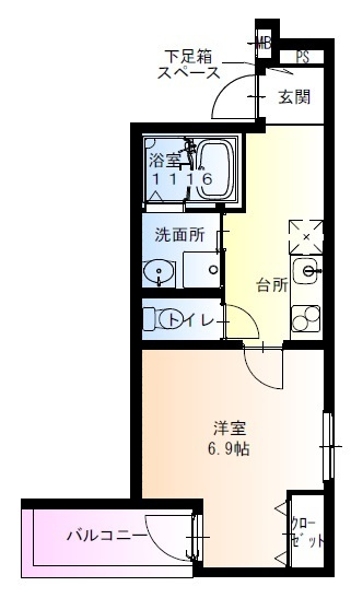 フジパレス今川駅東Ⅱ番館の間取り|フジパレス今川駅東Ⅱ番館　間取り