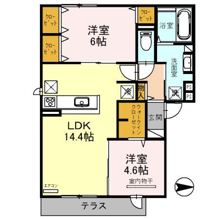 Mellow　Stageの間取り