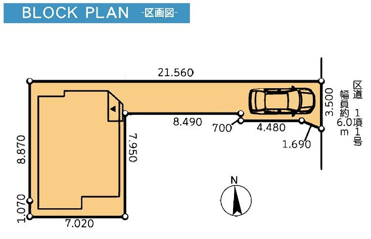 戸建 練馬区三原台２丁目の区画図