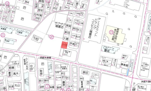 南区豊成3丁目　1区画の地図