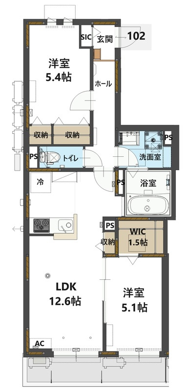 ラ　メゾン　パルフェの間取り