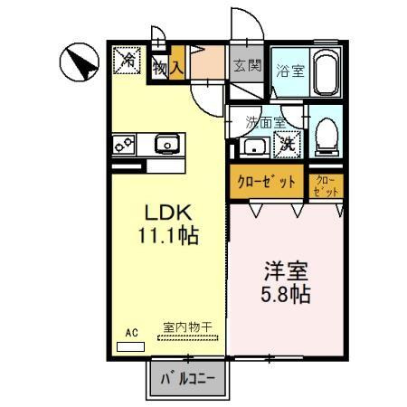コンフォール・ヴィラ　Ｃ棟の間取り