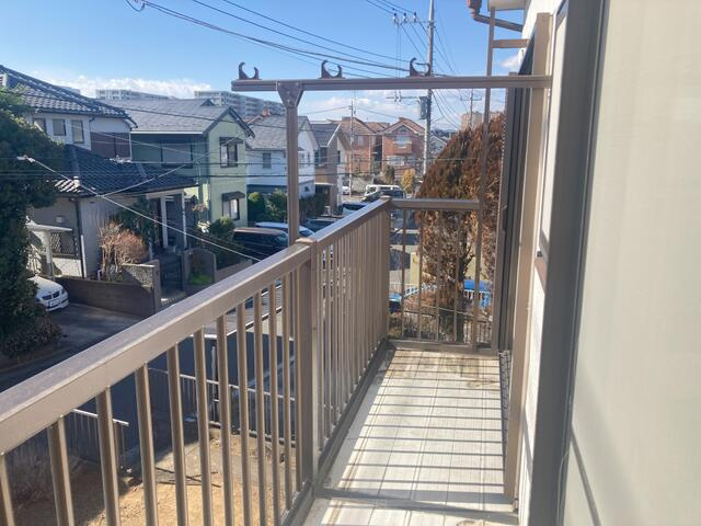 長沢テラスハウスＡのバルコニー