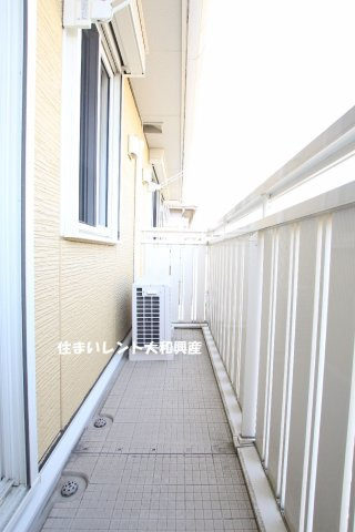 セジュール上鶴間のバルコニー