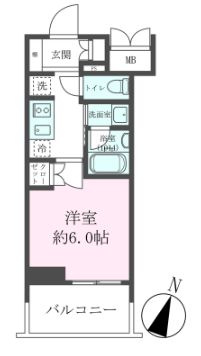 クレストコート靱公園ＴＨＥＣＬＡＳＳの間取り