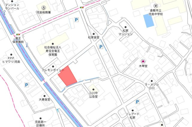 倉敷市児島小川4丁目の地図