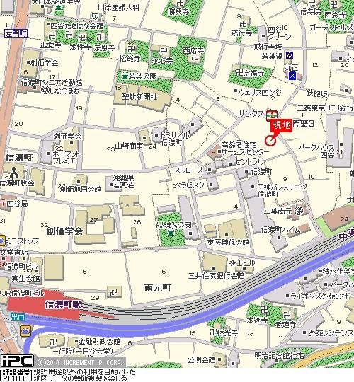 ロイヤルパレス四ッ谷の地図