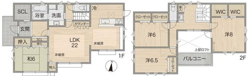 【間取り】 | 戸建 町田市東玉川学園４丁目