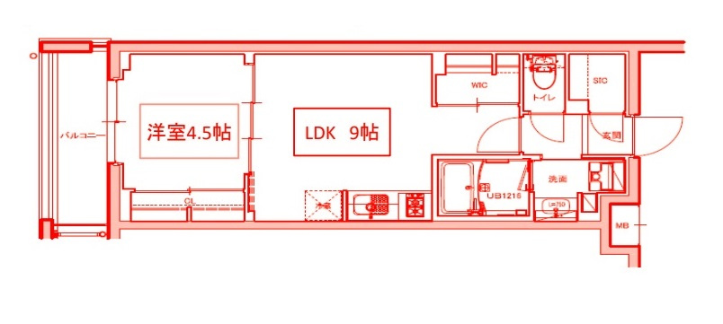 藤沢市片瀬海岸２丁目の賃貸マンションの間取り