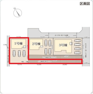 【区画図】 |  LiveleGarden.S第2古河諸川　1号棟