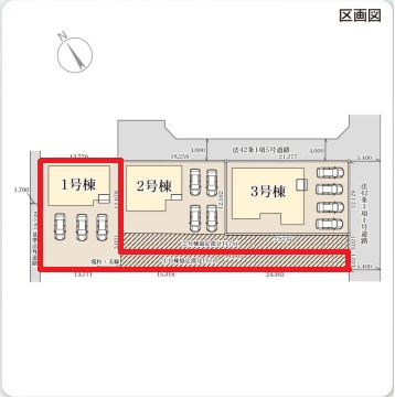 【区画図】 |  LiveleGarden.S第2古河諸川　1号棟