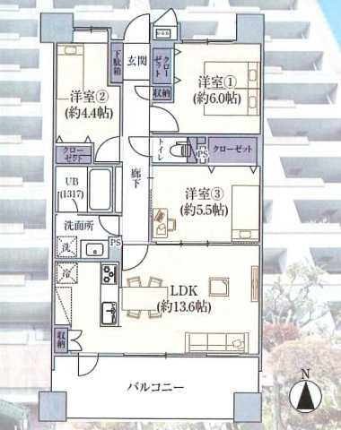 【間取り】 | 都島高倉ガーデンハウス