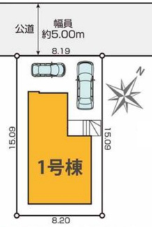 【区画図】 | 【仲介手数料無料！！】川崎市麻生区千代ヶ丘4丁目　新築戸建て（全1棟）1号棟　8149万円 | 土地：124.15㎡（37.55坪）