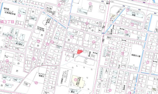 南区豊成3丁目　1区画の地図