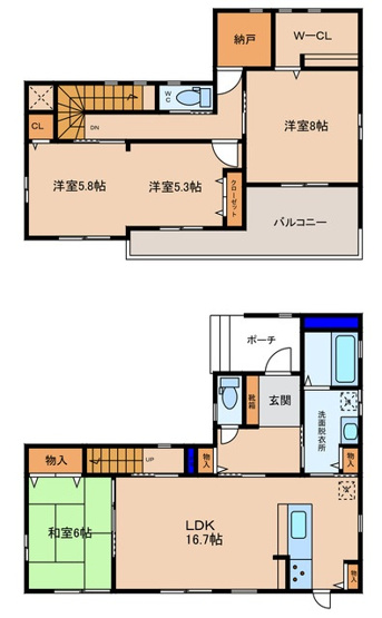【間取り】 | 下野市仁良川　中古住宅