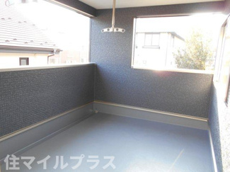 【バルコニー】 | 二本松市郭内2丁目新築一戸建て6棟 | お洗濯にも便利なバルコニー付き