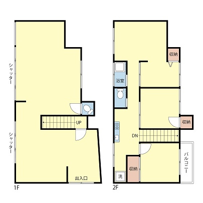 山王２１８倉庫・事務所の間取り