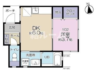 板橋区蓮根３丁目のアパートの間取り