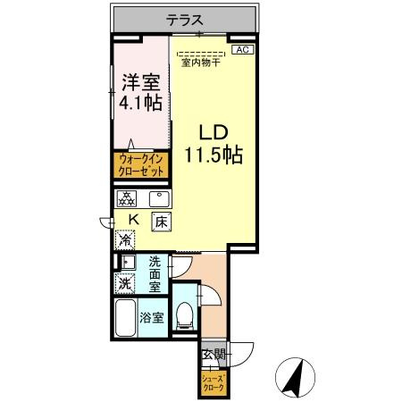 【間取り】 | D-SOLACE祐光　A