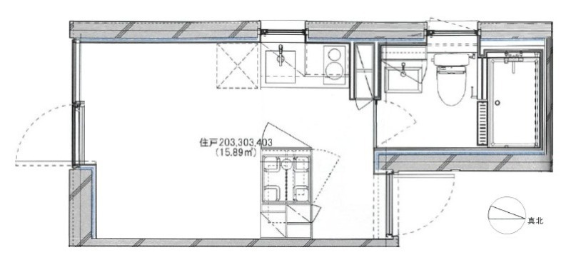 練馬区桜台１丁目の賃貸マンションの間取り