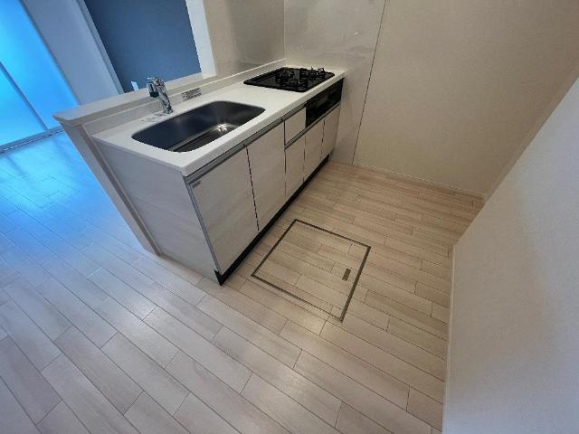 加古川市平岡町　新築アパートのキッチン|色合いはお問合せ下さい（イメージ）