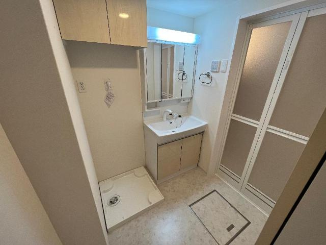 加古川市平岡町　新築アパートの洗面所|色合いはお問合せ下さい（イメージ）