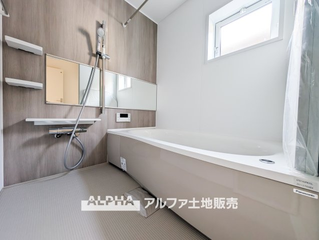 新築戸建　立川市若葉町4丁目　全2棟の浴室|【Bathroom】
◆風呂◆カビが付きにくく軽くこすれば簡単に落ちるお掃除ラクラク仕様です。