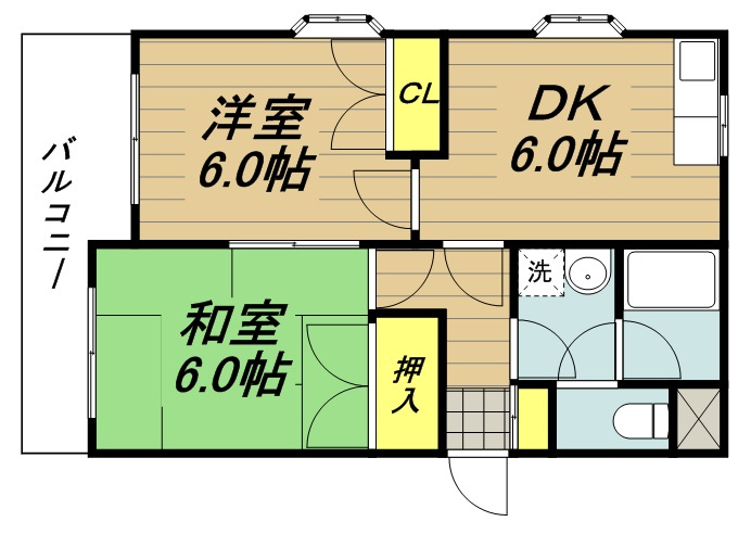 サンハイツ第二の間取り