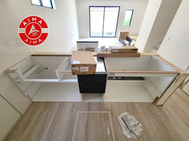 筑紫野市光が丘５丁目第1-2棟（2号棟）　のキッチン|洗い物のストレスを軽減する、広々としたシンクスペース。