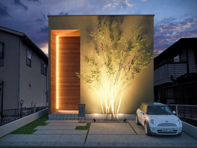 COLORSグリーンヒル　京都市西京区桂下豆田町　の外観パース|外観パースです