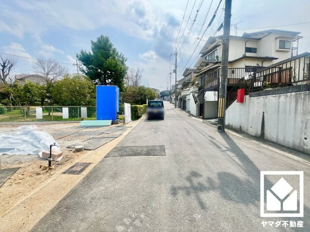 宇治市宇治大谷　2期　1号棟の前面道路含む現地写真|3月30日　現地写真更新
