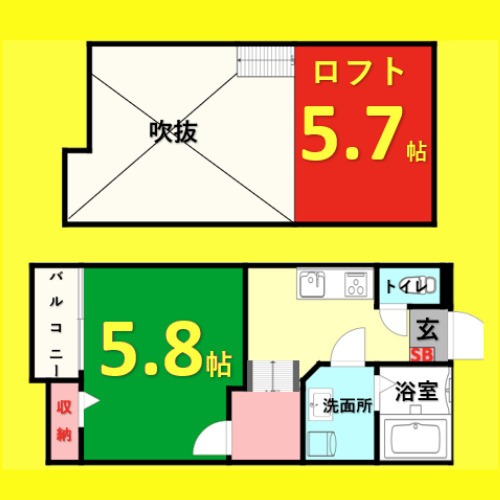Creo堀田壱番館　名古屋市賃貸　仲介手数料無料の間取り