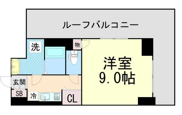 レジデンス三宮東グルーブの間取り