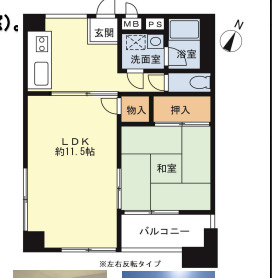 サニーハイツ森北の間取り