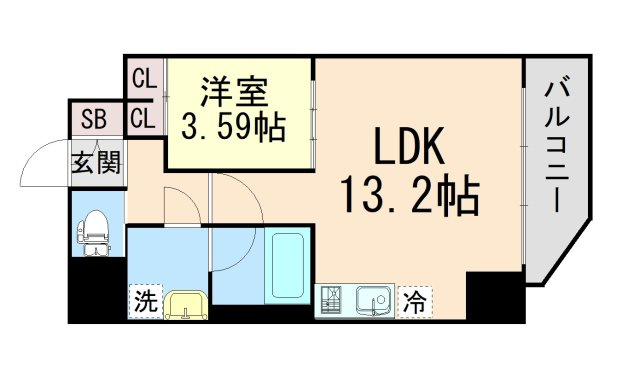プレジオ日暮通の間取り
