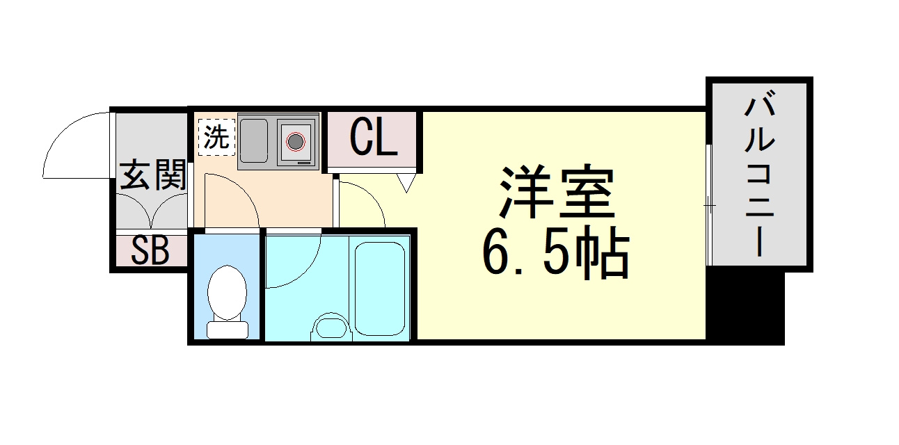 エスリード三宮第3の間取り