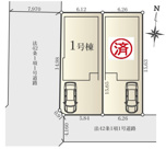 茅ヶ崎市浜之郷　新築戸建て　全2棟の画像