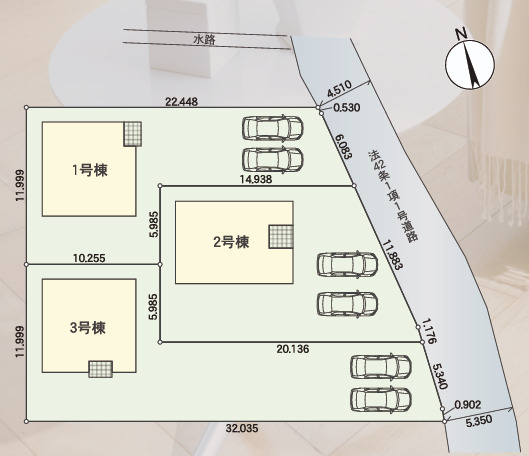 高萩市高萩　第２の区画図|区画図です。