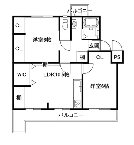 【間取り】 | 円明寺ヶ丘団地 L棟 | 総戸数48戸