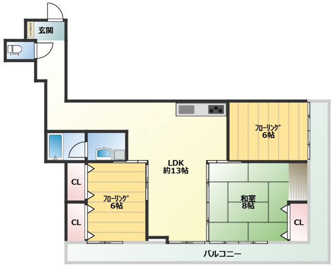 【間取り】 | 森映ハイツ青山
