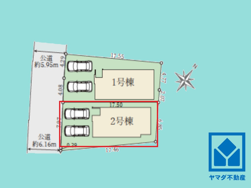 宇治市宇治大谷　2期　の区画図