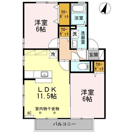 ウィルモア ウエストの間取り