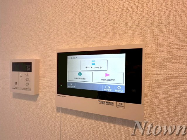【セキュリティ】 | CREST TAPP東別院 | モニター付きインターフォンです。