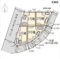 リーブルガーデン羽曳野市はびきの5丁目の区画図