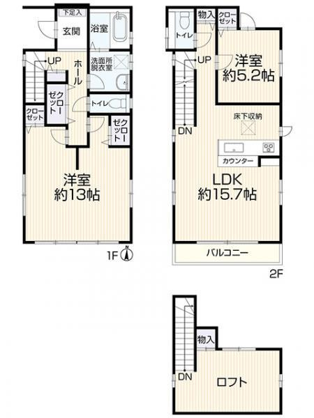 【中古戸建】名古屋市南区中江2丁目の間取り