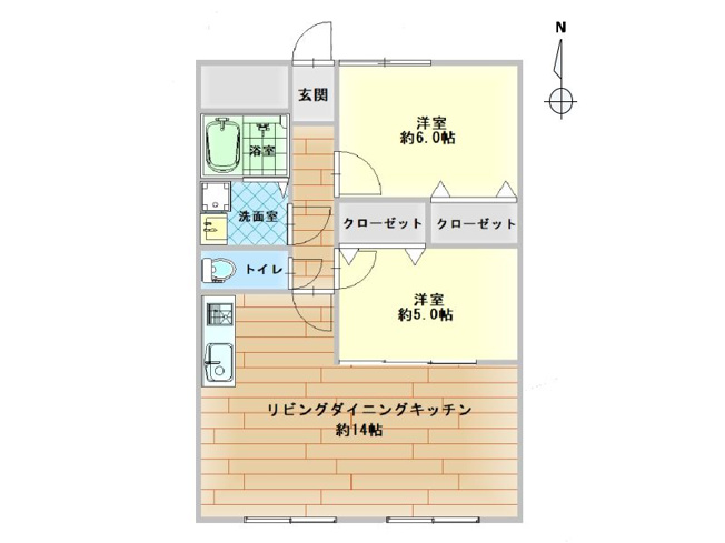 【間取り】 | 山科椥辻団地B棟