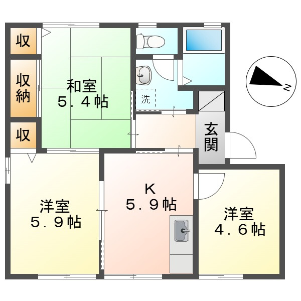 グレースプラザ早島の間取り